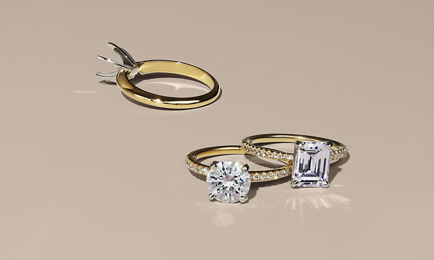  Gold and Diamond Rings for Sale: Gold Jewellery with Diamond - Mitos Jewellery Shop